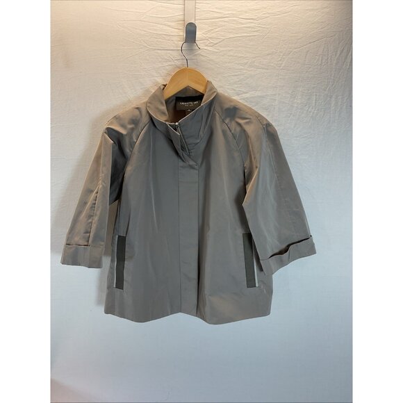 Lafayette 148 topper swing Jacket‎ Size P S Taupe Metallic Formal spec. Occas - Picture 1 of 13